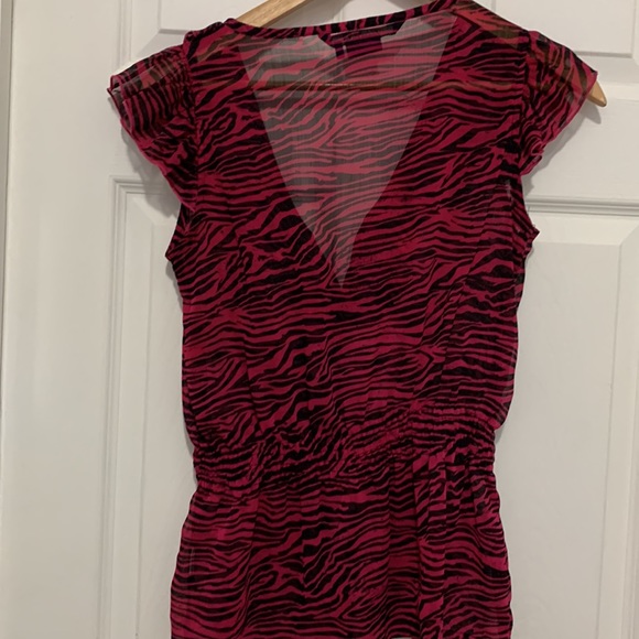 MILEY CYRUS and MAX AZRIA sheer blouse. Size S - Picture 7 of 8